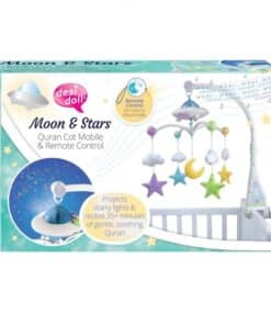 Mobile Bébé Coranique Lumineux « Lune Étoiles» Télécommandé - Mobile Moon & Stars Desi Doll